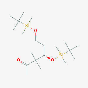 (4S)-4,6-Bis-{[tert-butyldimethylsilyl)oxy]}-3,3-dimethylhexan-2-one