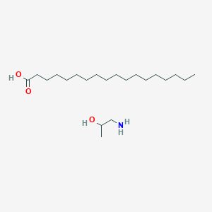 molecular formula C21H45NO3 B155541 Octadecanoic acid, compd. with 1-amino-2-propanol (1:1) CAS No. 10042-65-6