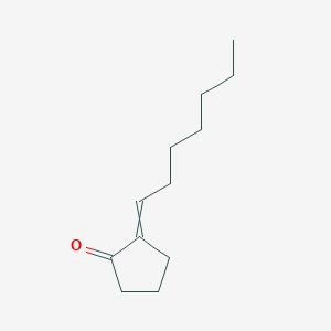 molecular formula C₁₂H₂₀O B155542 Cyclopentanone, 2-heptylidene- CAS No. 39189-74-7