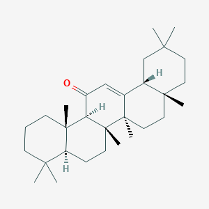 molecular formula C30H48O B155544 (4Ar,6aR,6aS,6bR,8aS,12aS,14bR)-2,2,4a,6a,6b,9,9,12a-octamethyl-3,4,5,6,6a,7,8,8a,10,11,12,14b-dodecahydro-1H-picen-13-one CAS No. 10070-81-2
