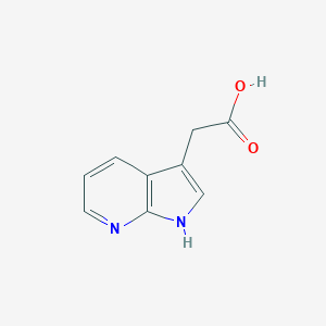 molecular formula C9H8N2O2 B155549 2-(1H-pyrrolo[2,3-b]pyridin-3-yl)acetic acid CAS No. 1912-42-1