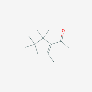 molecular formula C12H20O B155553 Ethanone, 1-(2,4,4,5,5-pentamethyl-1-cyclopenten-1-yl)- CAS No. 13144-88-2