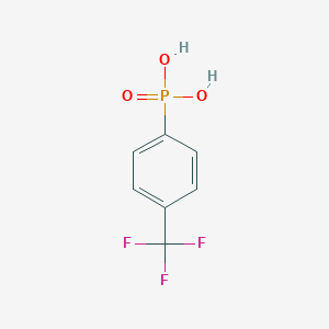 molecular formula C7H6F3O3P B155554 [4-(Trifluoromethyl)phenyl]phosphonic acid CAS No. 1869-27-8