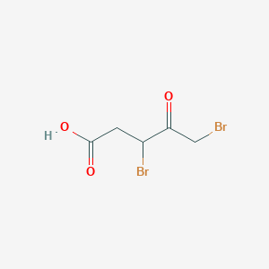 molecular formula C5H6Br2O3 B155573 3,5-二溴-4-氧戊酸 CAS No. 1775-46-8