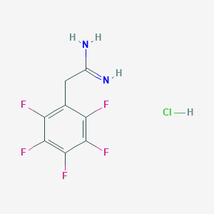 molecular formula C8H6ClF5N2 B155583 2-Pentafluorophenyl-acetamidine HCl CAS No. 139161-78-7