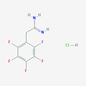 molecular formula C8H6ClF5N2 B155583 2-Pentafluorophenyl-acetamidine hydrochloride CAS No. 139161-78-7