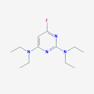 molecular formula C12H21FN4 B155591 2,4-Bis(diethylamino)-6-fluoro-pyrimidine CAS No. 1648-44-8