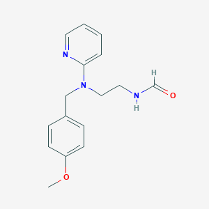 molecular formula C16H19N3O2 B015561 N'-Formyl-N-(4-methoxybenzyl)-N-2-pyridinyl-1,2-ethanediamine CAS No. 109912-29-0