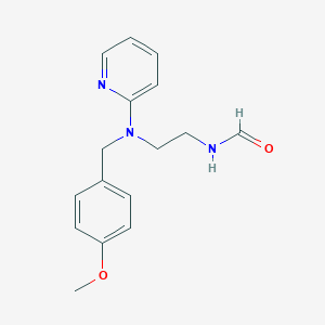 N-[2-[(4-methoxyphenyl)methyl-pyridin-2-ylamino]ethyl]formamide