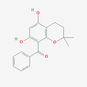 molecular formula C18H18O4 B155610 8-Benzoyl-5,7-dihydroxy-2,2-dimethylchromane 