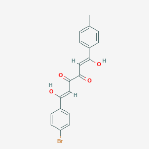 molecular formula C19H15BrO4 B155611 (Z,Z)-1-(4-Bromophenyl)-3,4-dihydroxy-6-(4-methylphenyl)-2,4-hexadiene-1,6-dione CAS No. 139266-58-3