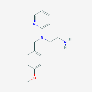 molecular formula C15H19N3O B015562 N-(4-Methoxybenzyl)-N-2-pyridinyl-1,2-ethanediamine CAS No. 109912-28-9
