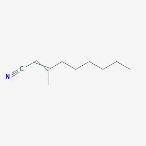 molecular formula C₁₀H₁₇N B155627 3-Methylnon-2-enenitrile CAS No. 53153-66-5