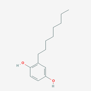 molecular formula C14H22O2 B155631 1,4-Benzenediol, 2-octyl- CAS No. 1706-69-0