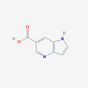molecular formula C8H6N2O2 B155636 1H-Pyrrolo[3,2-b]pyridine-6-carboxylic acid CAS No. 112766-32-2