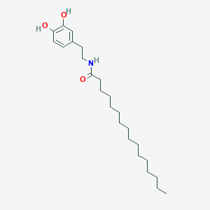 molecular formula C24H41NO3 B155658 N-Palmitoyldopamine CAS No. 136181-87-8