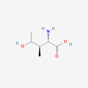 molecular formula C6H13NO3 B015566 (2S)-2-amino-4-hydroxy-3-methylpentanoic acid CAS No. 781658-23-9
