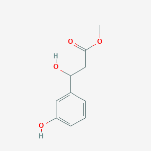 molecular formula C10H12O4 B155668 Methyl 3-hydroxy-3-(3-hydroxyphenyl)propanoate CAS No. 55822-86-1