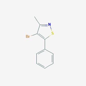 molecular formula C10H8BrNS B155670 4-Bromo-3-methyl-5-phenylisothiazole CAS No. 1732-51-0