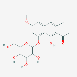 molecular formula C20H24O9 B155671 虎杖红素 8-O-葡萄糖苷 CAS No. 64032-49-1