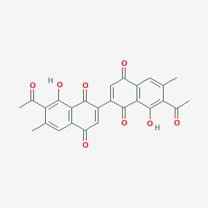 molecular formula C26H18O8 B155672 Dianellinone CAS No. 1991-29-3