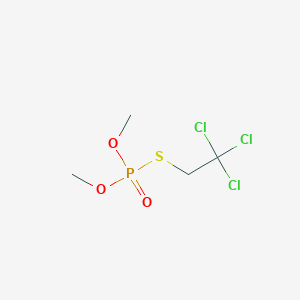 molecular formula C4H8Cl3O3PS B155679 O,O-Dimethyl S-(2,2,2-trichloroethyl) phosphorothioate CAS No. 1886-01-7