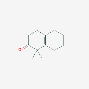 molecular formula C12H18O B155687 2(1H)-Naphthalenone, 3,4,5,6,7,8-hexahydro-1,1-dimethyl- CAS No. 1609-25-2