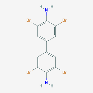 molecular formula C12H8Br4N2 B155700 4,4'-Diamino-3,3',5,5'-tetrabromobiphenyl CAS No. 62477-23-0