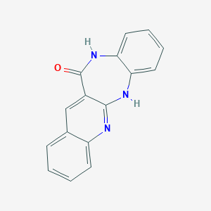 molecular formula C16H11N3O B155710 6,11-Dihydroquinolino[2,3-b][1,5]benzodiazepin-12-one CAS No. 137612-86-3