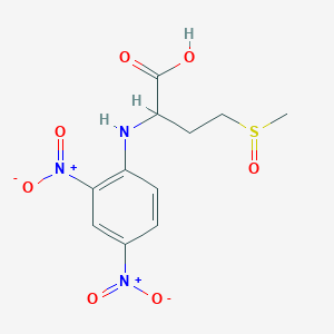 molecular formula C11H13N3O7S B155719 DL-2-(2,4-Dinitroanilino)-4-(methylsulphinyl)butyric acid CAS No. 1695-02-9