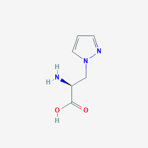 molecular formula C6H9N3O2 B155738 3-(Pyrazol-1-yl)-L-alanine CAS No. 10162-27-3