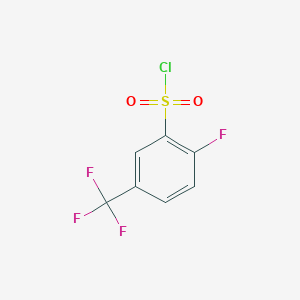 molecular formula C7H3ClF4O2S B155764 2-fluoro-5-(trifluoromethyl)benzenesulfonyl Chloride CAS No. 1744-43-0