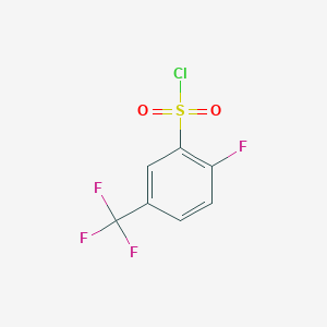 molecular formula C7H3ClF4O2S B155764 2-Fluoro-5-(trifluoromethyl)benzene-1-sulfonyl chloride CAS No. 1744-43-0