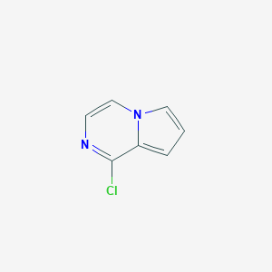 molecular formula C7H5ClN2 B155766 1-Chloropyrrolo[1,2-a]pyrazine CAS No. 136927-64-5