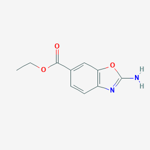 B155791 Ethyl 2-amino-1,3-benzoxazole-6-carboxylate CAS No. 128618-36-0
