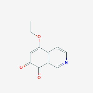 molecular formula C11H9NO3 B155819 5-Ethoxyisoquinoline-7,8-dione CAS No. 138223-22-0
