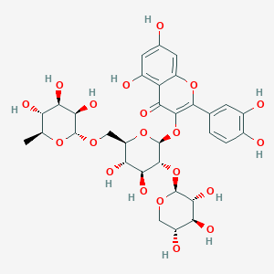 molecular formula C32H38O20 B155822 Quercetin 3-(2G-xylosylrutinoside) CAS No. 129235-39-8