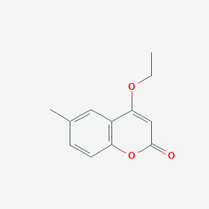 molecular formula C12H12O3 B155828 4-Ethoxy-6-methylchromen-2-one CAS No. 134387-85-2