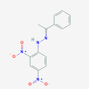 molecular formula C14H12N4O4 B155831 Ethanone, 1-phenyl-, (2,4-dinitrophenyl)hydrazone CAS No. 1677-87-8