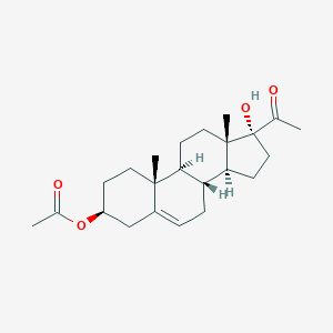 molecular formula C23H34O4 B155836 3-beta,17-alpha-Dihydroxypregn-5-en-20-one 3-acetate CAS No. 1863-39-4