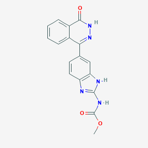 molecular formula C17H13N5O3 B155844 5(6)-1(2H)-Phthalazinonyl-4(1H)-benzimidazole-2-carbamate methyl ester CAS No. 138525-71-0