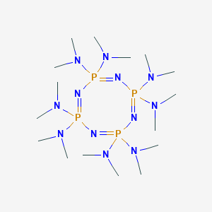 molecular formula C16H48N12P4 B155873 1,3,5,7,2,4,6,8-Tetrazatetraphosphocine, 2,2,4,4,6,6,8,8-octakis(dimethylamino)- CAS No. 1678-56-4