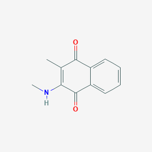 molecular formula C12H11NO2 B155875 1,4-Naphthalenedione, 2-methyl-3-(methylamino)- CAS No. 1694-01-5