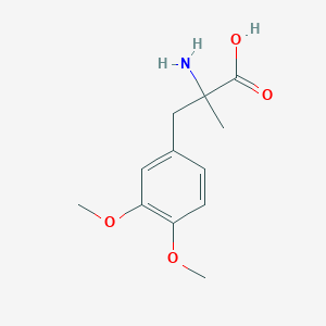 molecular formula C12H17NO4 B155876 2-Amino-3-(3,4-dimethoxyphenyl)-2-methylpropanoic acid CAS No. 10128-06-0