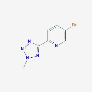 molecular formula C7H6BrN5 B155878 5-Bromo-2-(2-methyl-2h-tetrazol-5-yl)pyridine CAS No. 380380-64-3