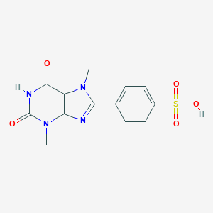 molecular formula C13H12N4O5S B015588 3,7-Dimethyl-8-p-sulfophenylxanthine CAS No. 149981-20-4