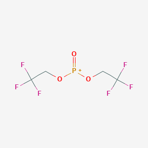 molecular formula C4H4F6O3P+ B155880 Bis(2,2,2-trifluoroethyl) phosphite CAS No. 92466-70-1