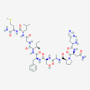 molecular formula C49H76N14O12S B155882 Ranatachykinin C CAS No. 135690-49-2