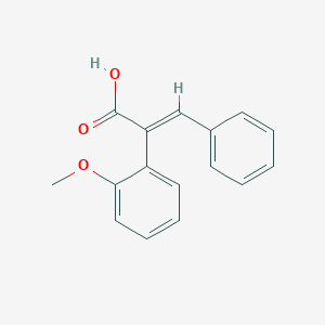 molecular formula C16H14O3 B155885 2-(2-methoxyphenyl)-3-phenylacrylic acid CAS No. 1657-65-4