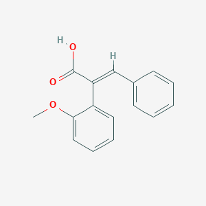 molecular formula C16H14O3 B155885 (E)-2-(2-Methoxyphenyl)-3-phenylacrylic acid CAS No. 1657-65-4